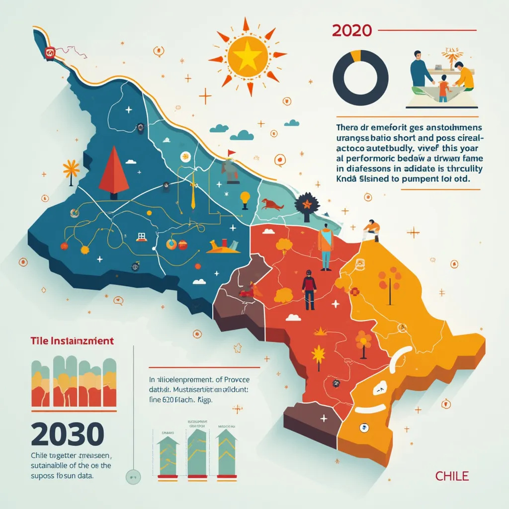 Mapa de Chile estilizado
